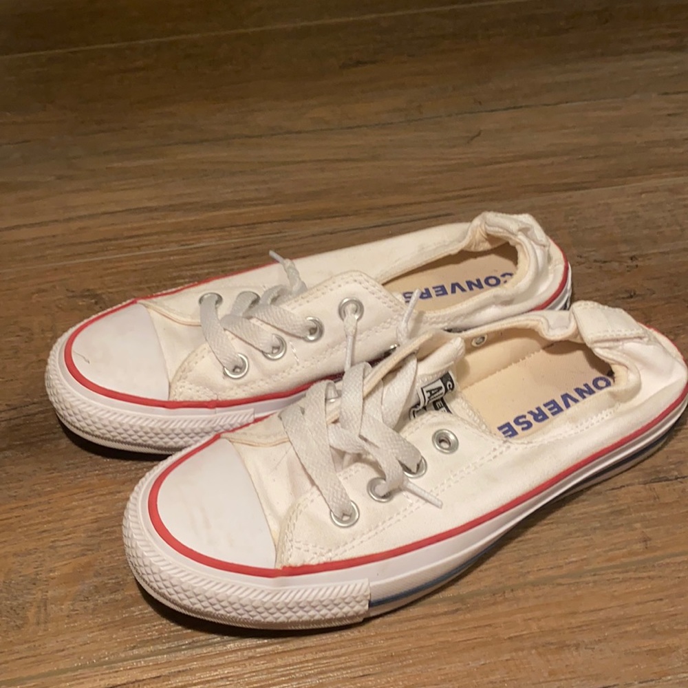 white low rise converse!